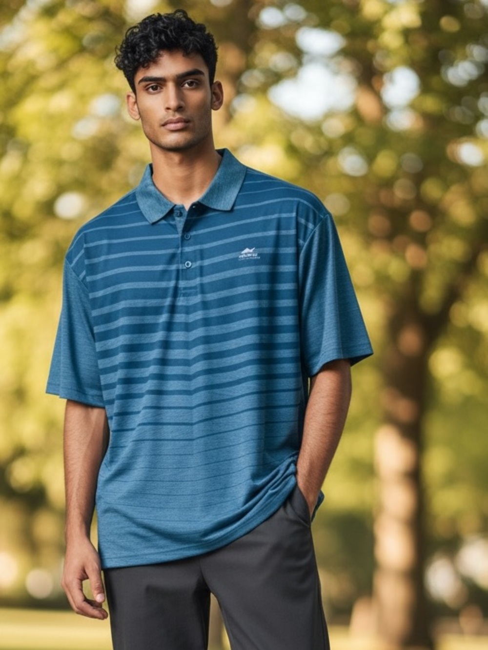Men's Blue Striped Shirt